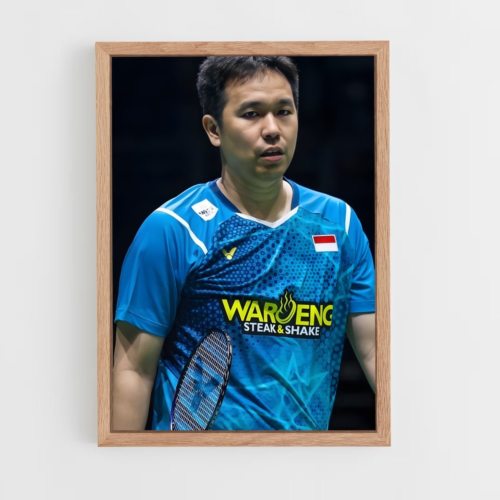 Poster Ace en Bleu – affiche Badminton (vue 4)